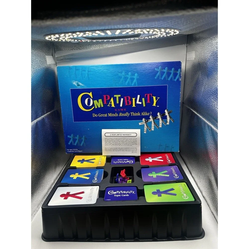 Compatibility Board Game Mattel Vintage Do Great Minds Really Think Alike Family